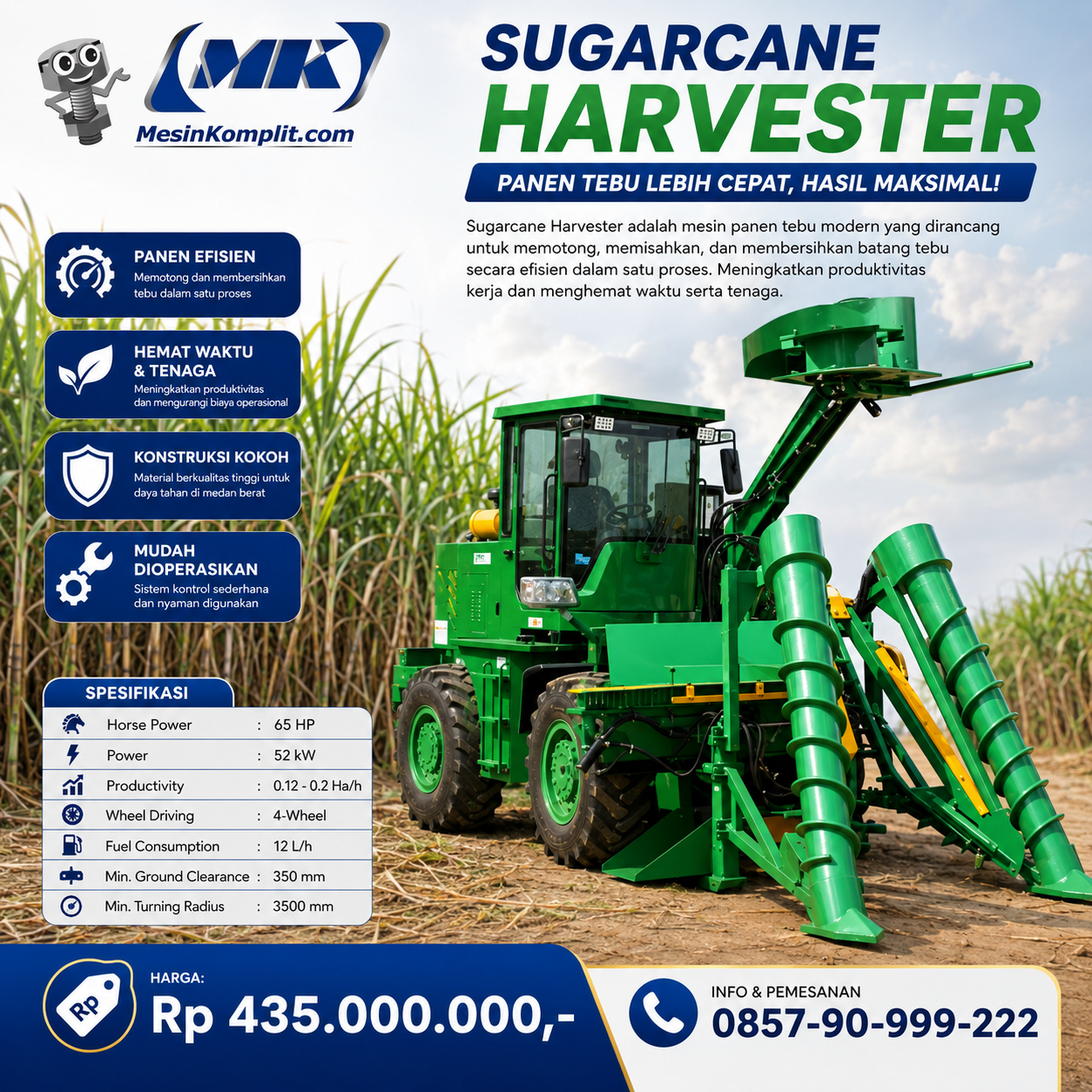 Traktor Pemanen Tebu (MSK...